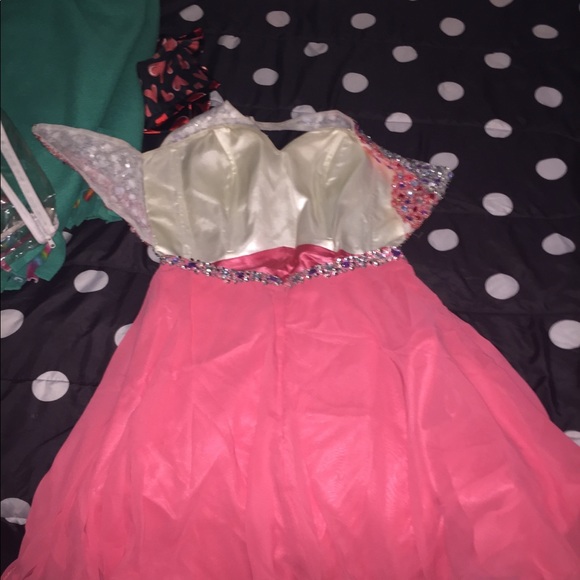 Coral Homecoming Dress - Picture 3 of 5